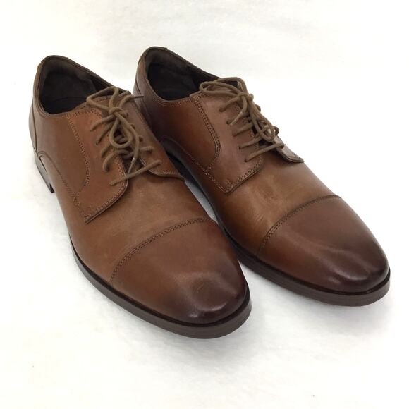 COLE HAAN Grand O’s Brown Cap Oxford C23771 Mens Dress Shoes Sz 11 M - Picture 1 of 7